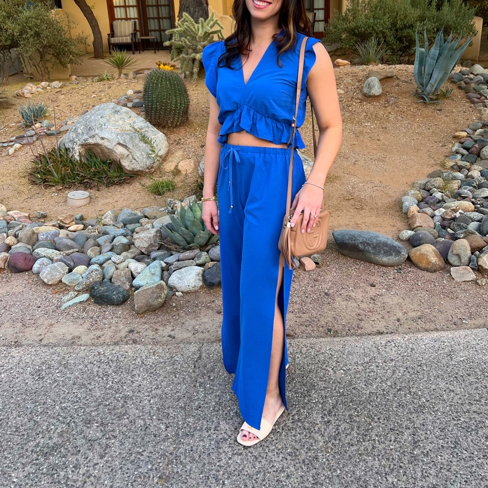 Amazon Women's Blue Two-Piece Set